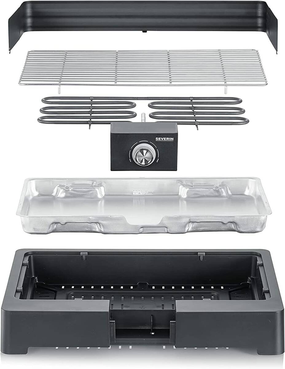 Severin Elektrogrill » PG 8565 « SafeTouch, Thermostat, 44,5 x 26cm