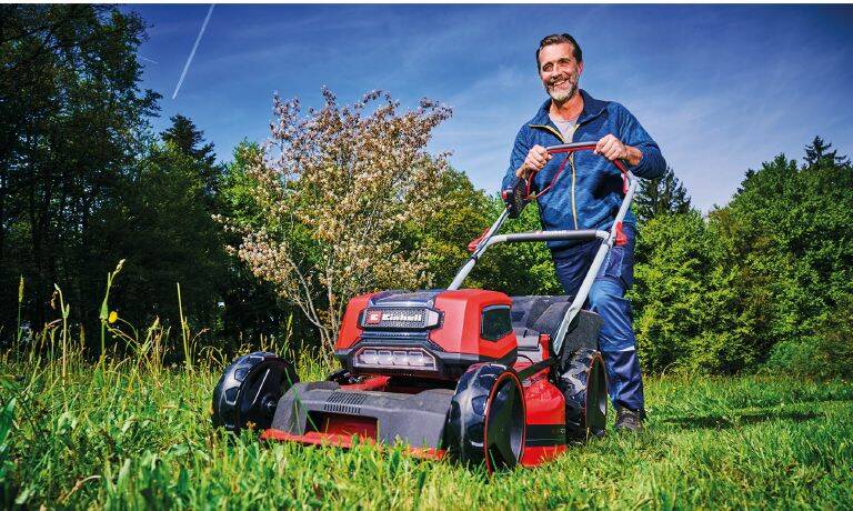 Einhell Akku-Rasenmäher » GP-CM 36/52 S Li BL « 4x 5.2 Ah, TWIN-PACK