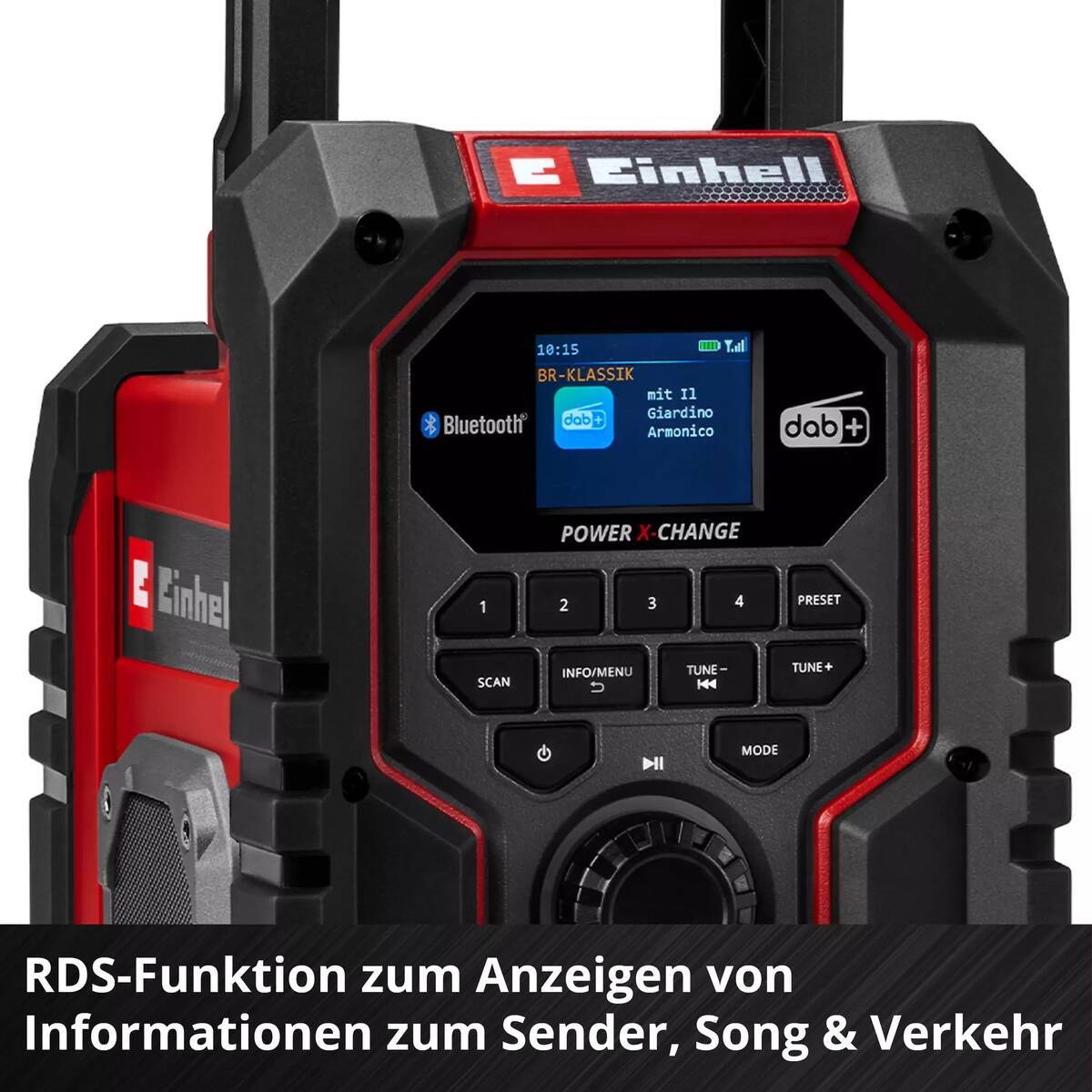 Einhell Akku-Radio » TE-CR 18 Li DAB+/FM/BT - Solo « 18 V, PXC