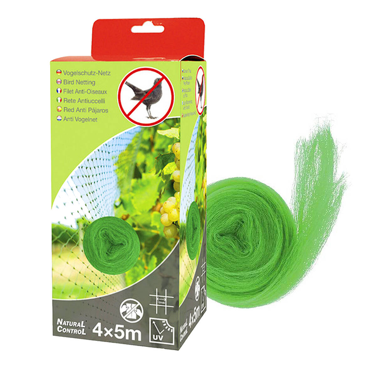 Swissinno Vogelschutznetz » Natural-Control « 4 x 5 Meter, UV-resistent