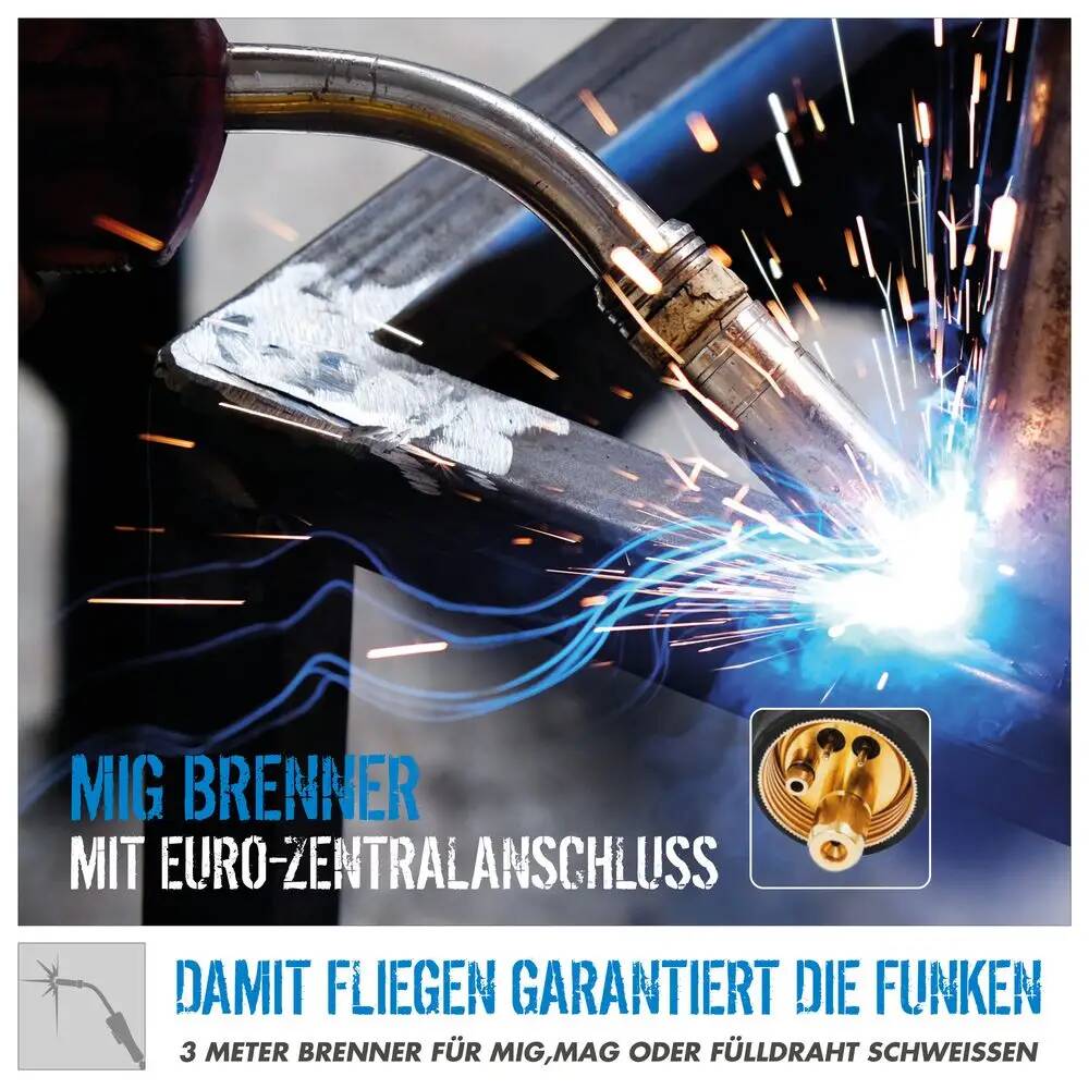 Güde Universalschweißgerät » Uni-Mig 165 SYN « Arc-Force, Anti-Stick