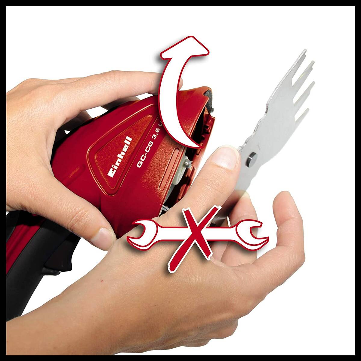 Einhell Akku-Gras- und Strauchschere » GC-CG 3,6 Li WT « inkl. Softgrip