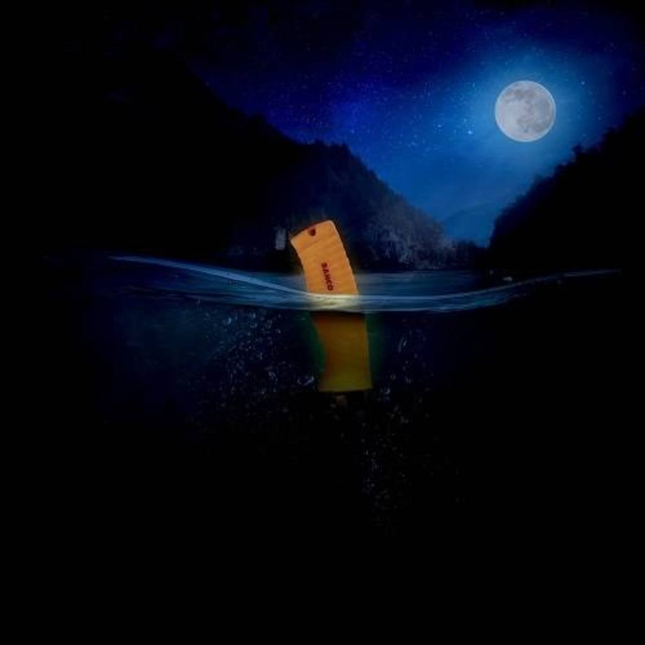 Bahco Survivalmesser » FLOAT 1446 « Fluoreszierend & salzbeständig