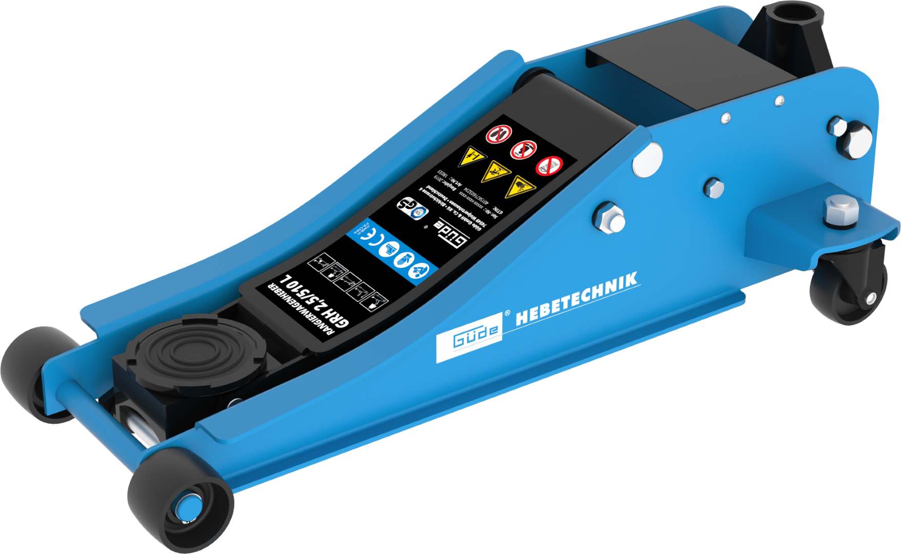 Güde Rangierwagenheber » GRH 2,5/510L « Doppelkolben, Gummiauflage