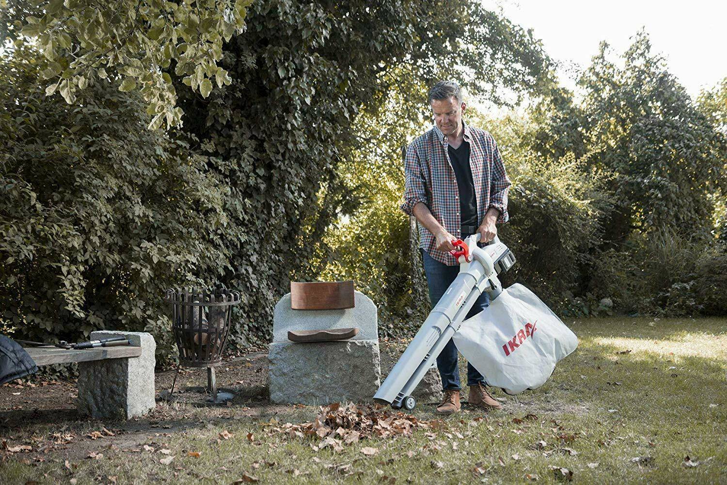 IKRA Akku-Laubsauger » ICBV 2/20 « ink. 2 Akkus & Ladegerät