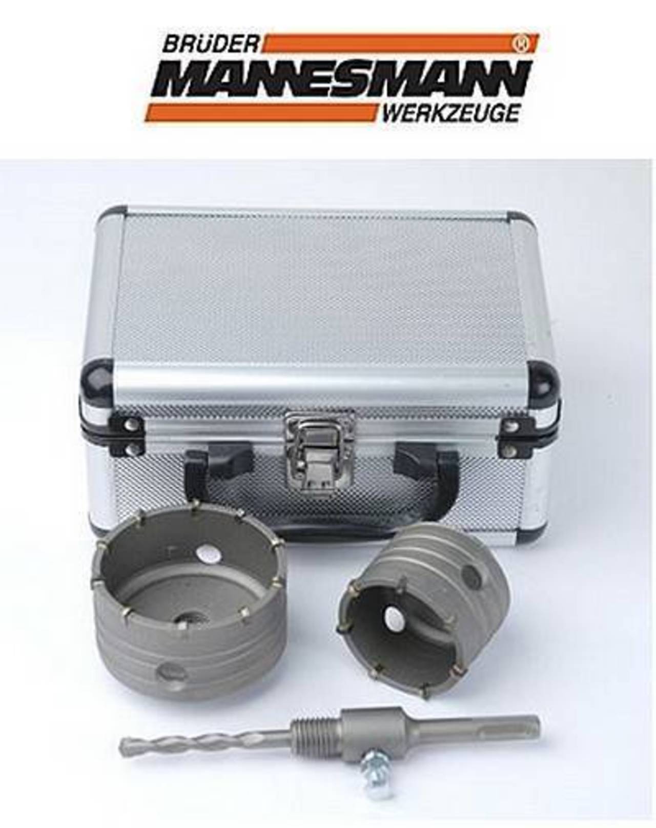 Brüder Mannesmann Schlagbohrkronensatz 4-tlg. im Koffer