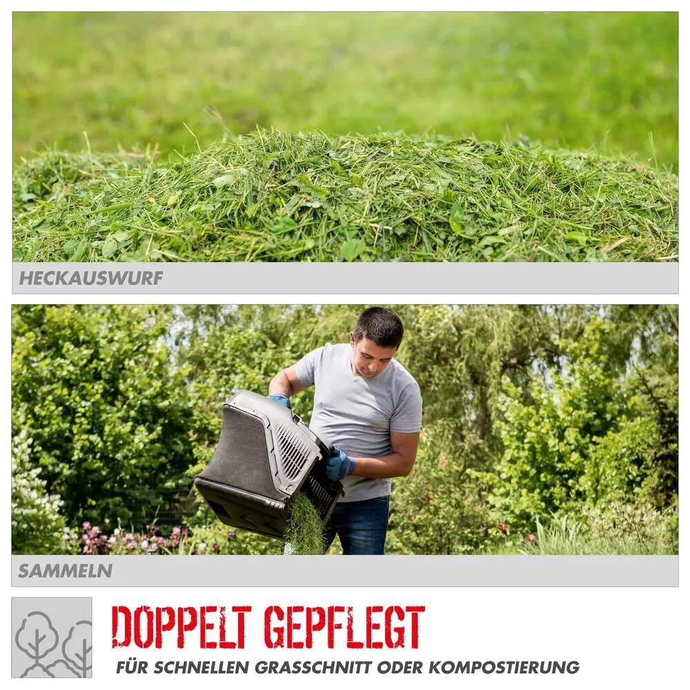 Güde Rasenmäher » ECO WHEELER 412.2 P « bis 900 m² 40 l Fangkorb, Benzin