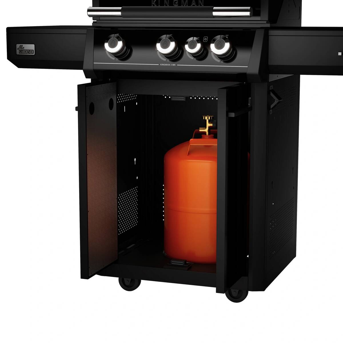 Mr. Gardener Gasgrill » Kingman 3 MK « Inkl. Seitenkocher