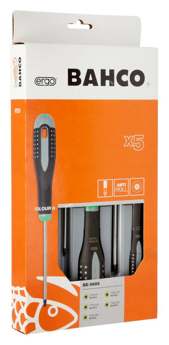 Bahco Schraubendreher-Satz » BE-9885 « für TORX®-Schrauben 5-tlg