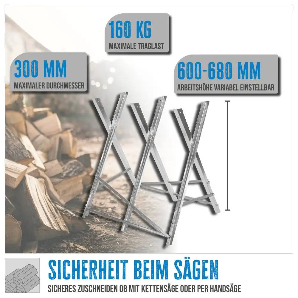 Güde Sägebock » GSB 600-68 « 160 kg Traglast, klappbar