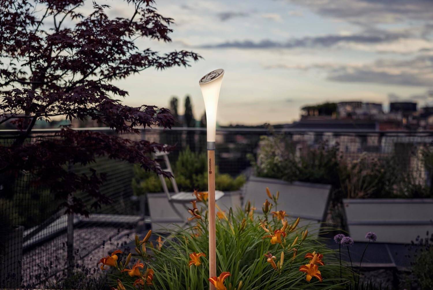 Gardena ClickUp! » Solarlampe « Ambiente-Licht, Urban Garten-Lifestyle