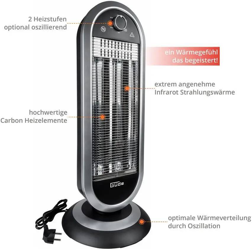 ♦ OUTLET ♦ Güde Infrarot Heizstrahler » GIH 900 « Wohlfühlwärme für Zuhause