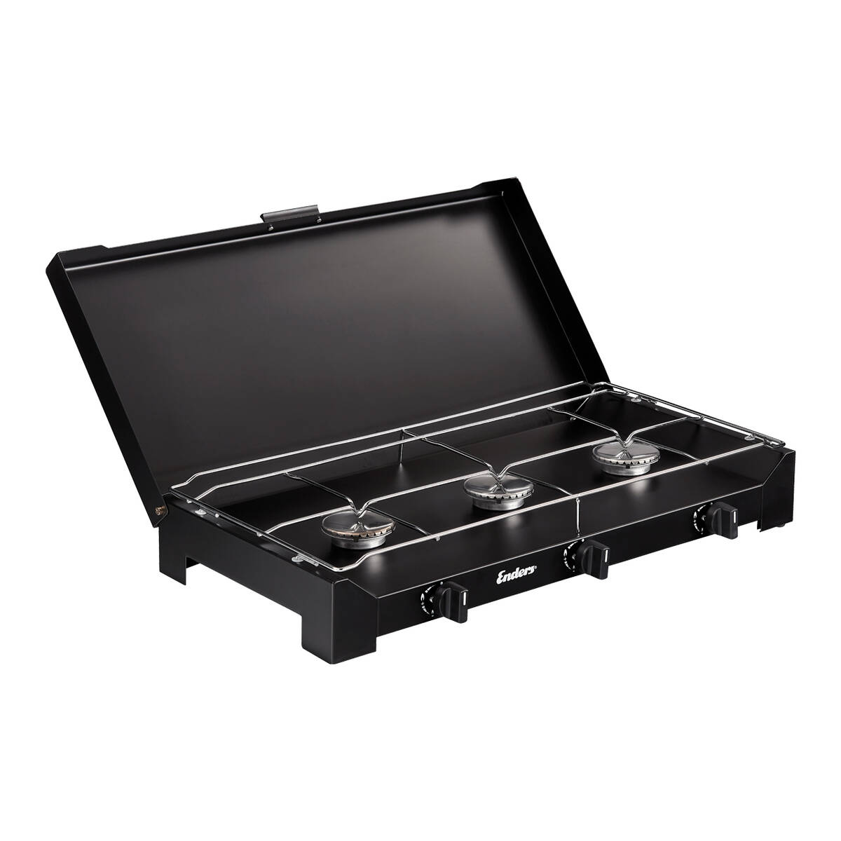 Enders Gaskocher » DALGETY BLACK 3 « 3x 2,3 kW Edelstahlbrenner