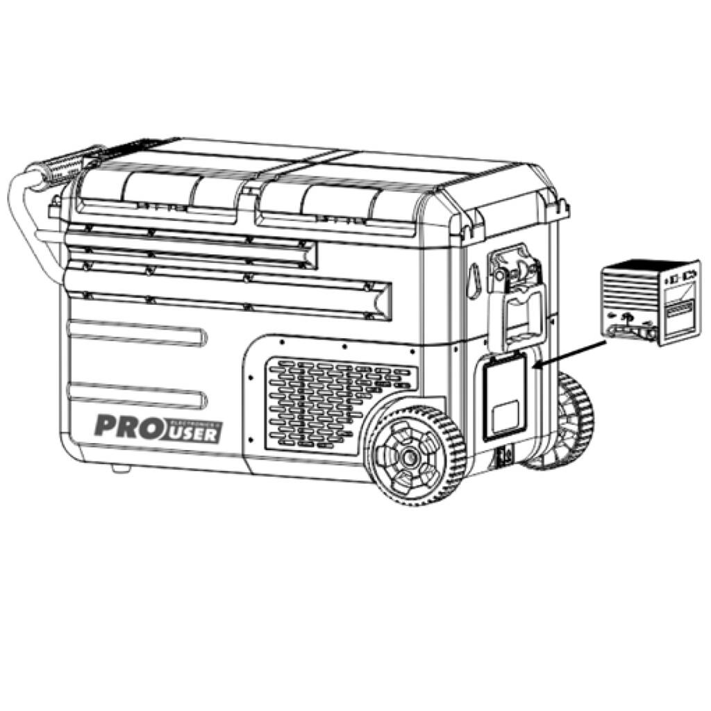 Pro-User Li-ion Akku » Kompressor-Kühlbox CB45 « 13.000 mA, 2x USB