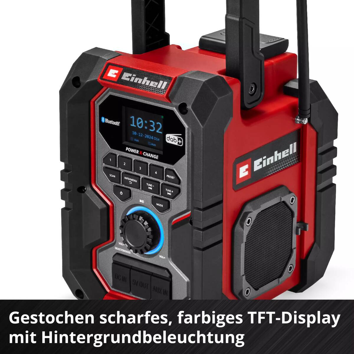 Einhell Akku-Radio » TE-CR 18 Li DAB+/FM/BT - Solo « 18 V, PXC