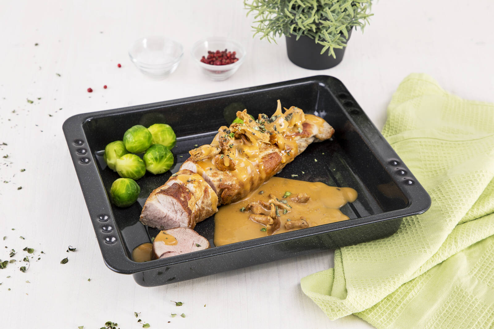 CHG Kleine Ofenform » 3394-52 « emailliert, 400 °C hitzebeständig