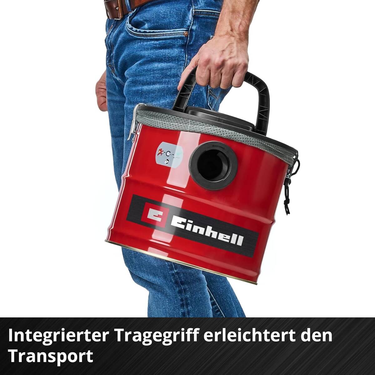 Einhell Aschesauger » TC-AV 1830 D « 170 mbar, 800 Watt, Metall, 18 l
