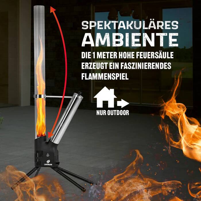 Landmann Pellet-Feuersäule » 15330 « Outdoor, 132 cm hoch
