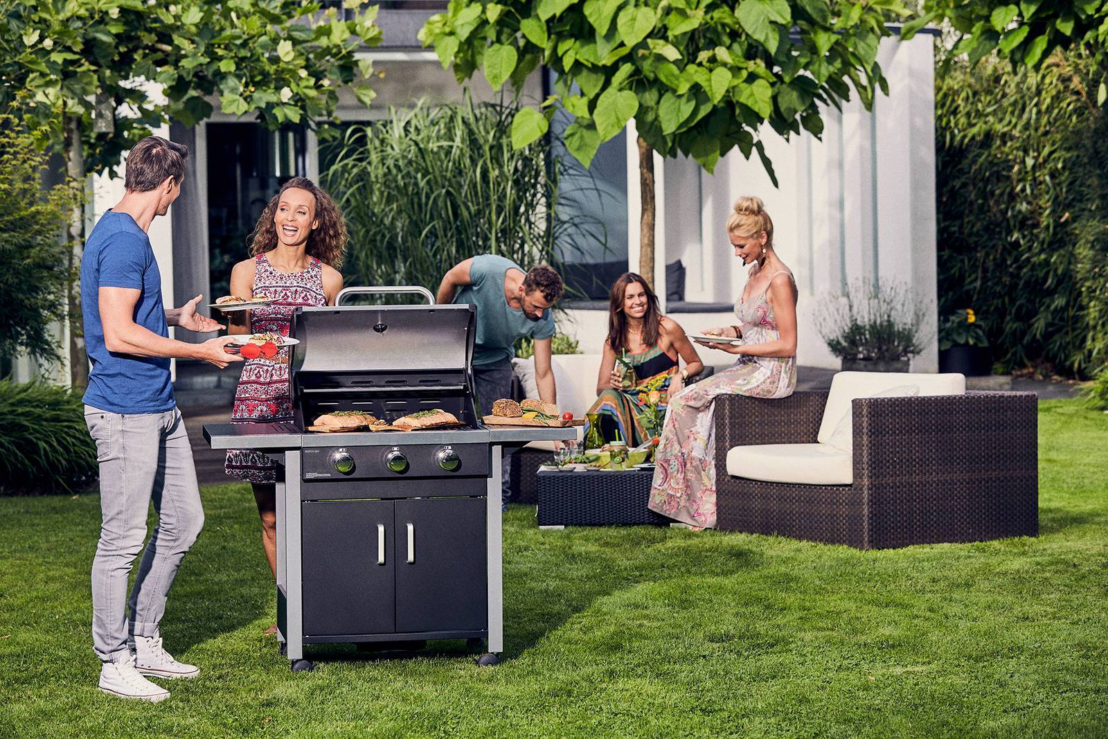 Mr. Gardener / Enders Gasgrill North Bay 3 Edelstahlbrenner + Unterschrank, Grill, BBQ