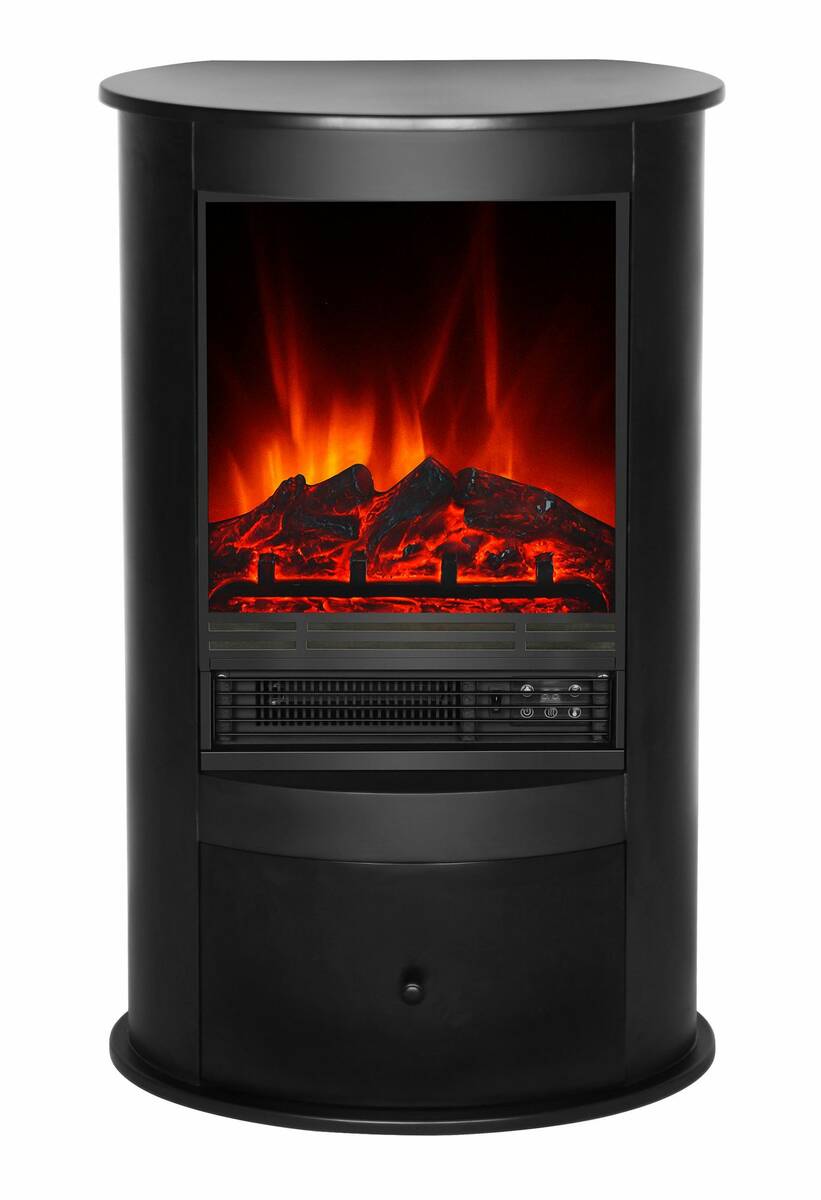 El Fuego Elektrokamin » Wien II « AY0719, schwarz, dimmbar, mit Timer