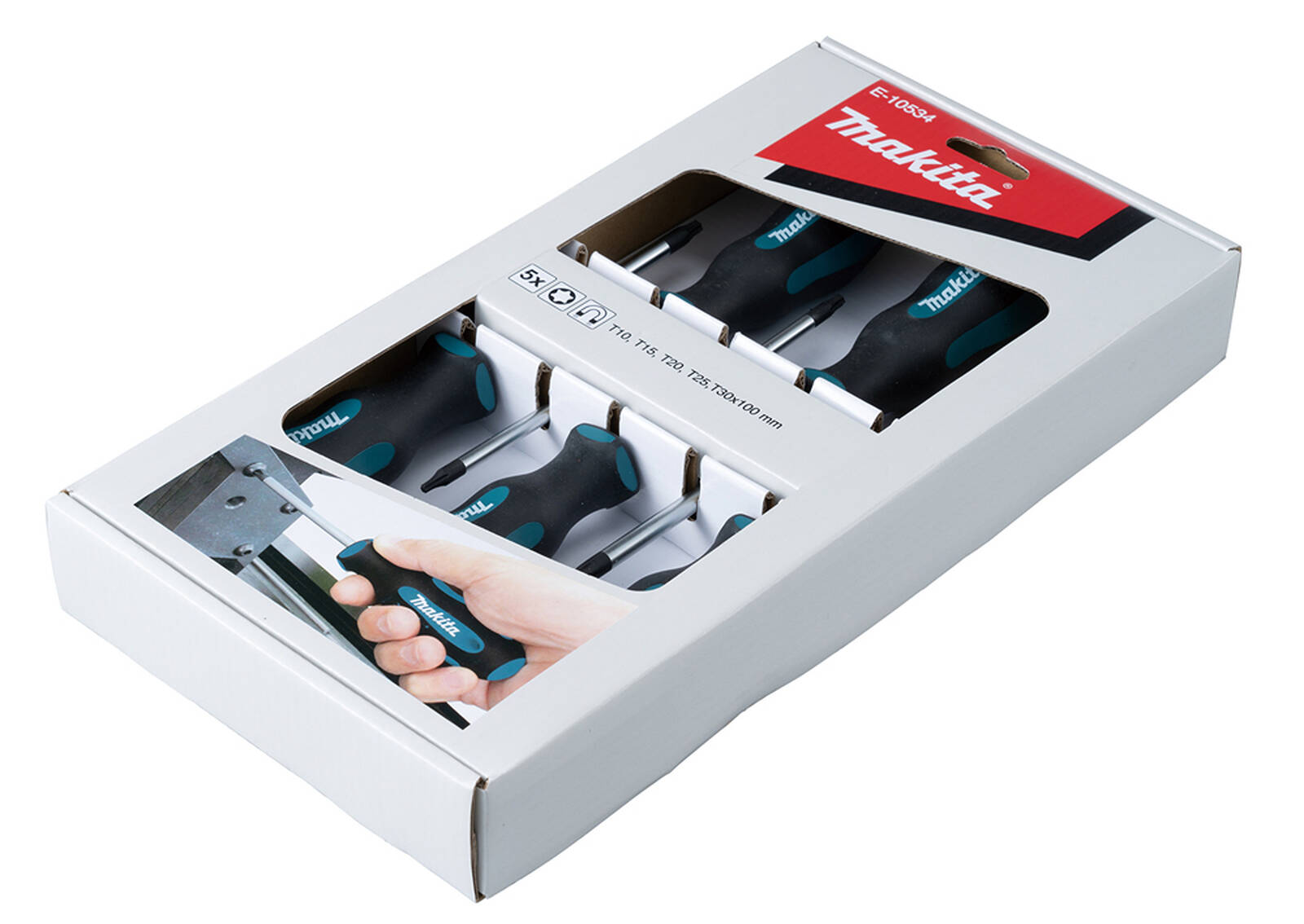 Makita Schraubendreher-Set » E-10534 « Chrom-Vanadium-Stahl, 5-tlg.