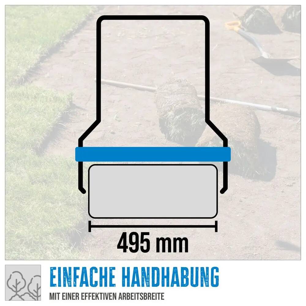 Güde Rasenwalze » GRW 500 « 74 kg, 495 mm, inkl. Softgrip u. Ergoholm