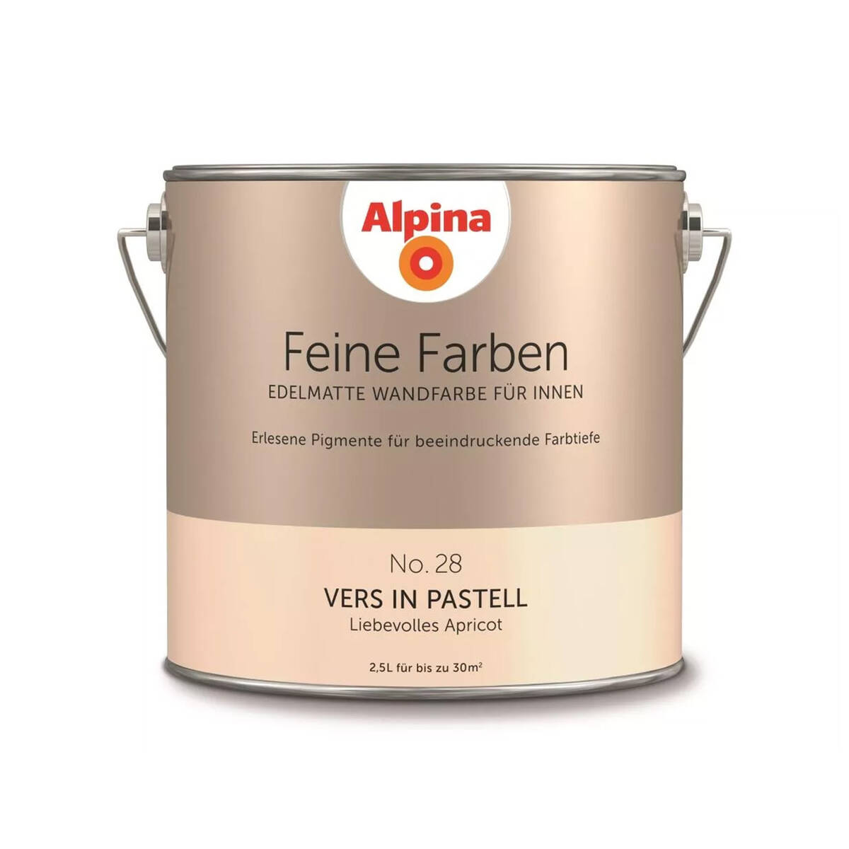 Alpina Feine Farben » Vers in Pastell « 2,5 l, Apricot, No. 28