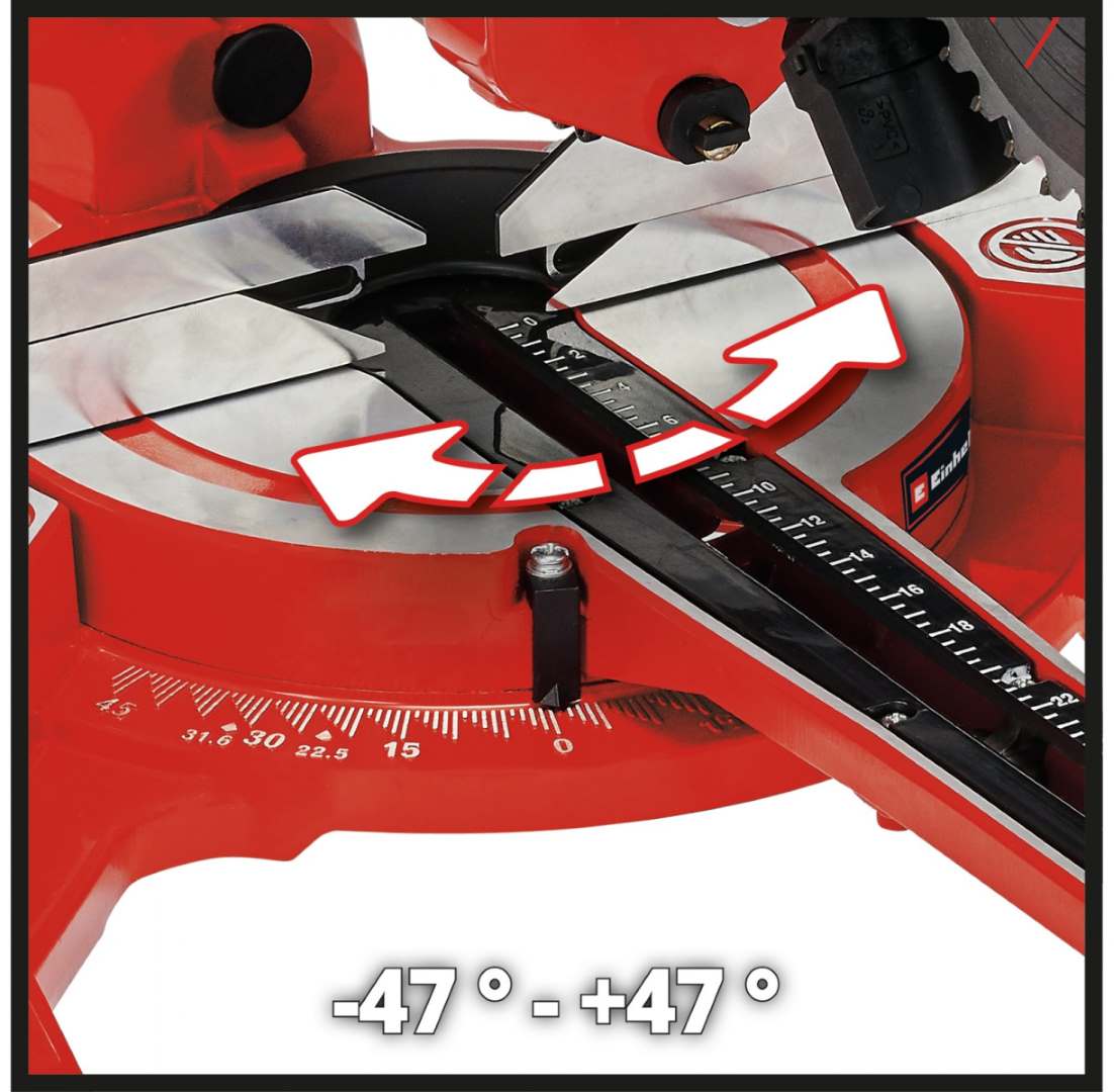 Einhell Zug-Kapp-Gehrungssäge » TC-SM 2131/1 Dual « mit Laser-Funktion