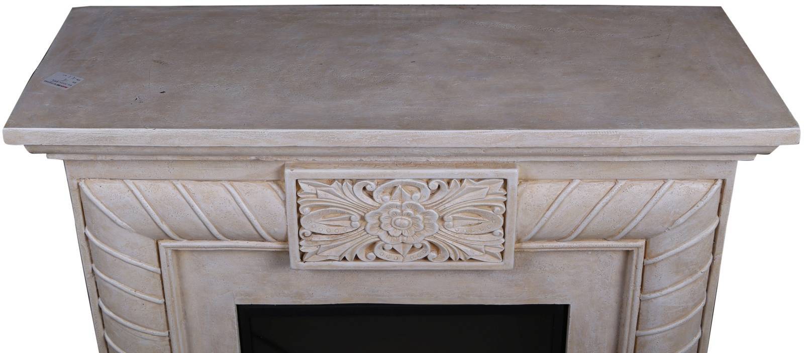 El Fuego® Elektrokamin » Italia « Vintage Deko-Kamin, cremeweiß