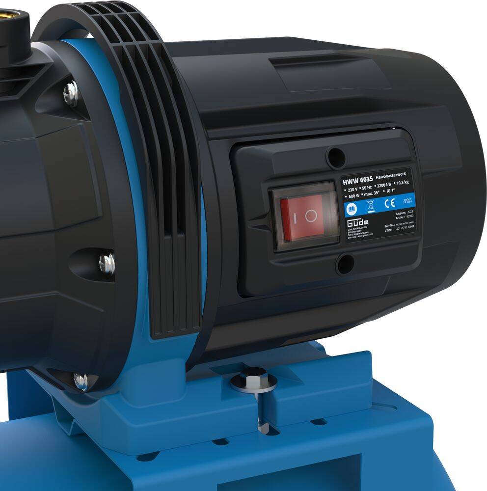 Güde Hauswasserwerk » HWW 6035 « Stahltank, 600 W, 3200 l/h