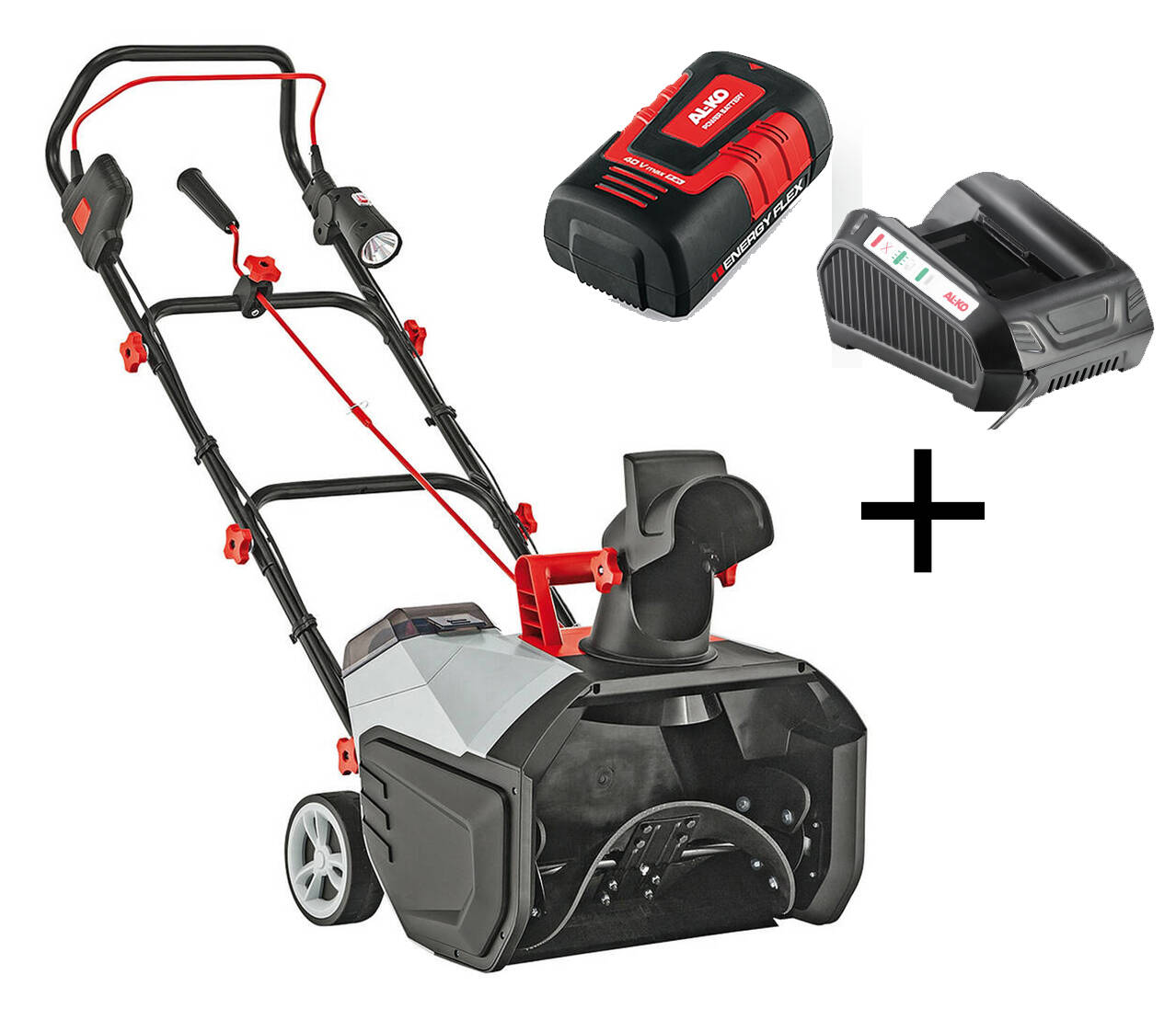 AL-KO Akku-Schneefräse » ST 4048 Set « 6m Wurfweite, 36V, 5.0 AH Akku