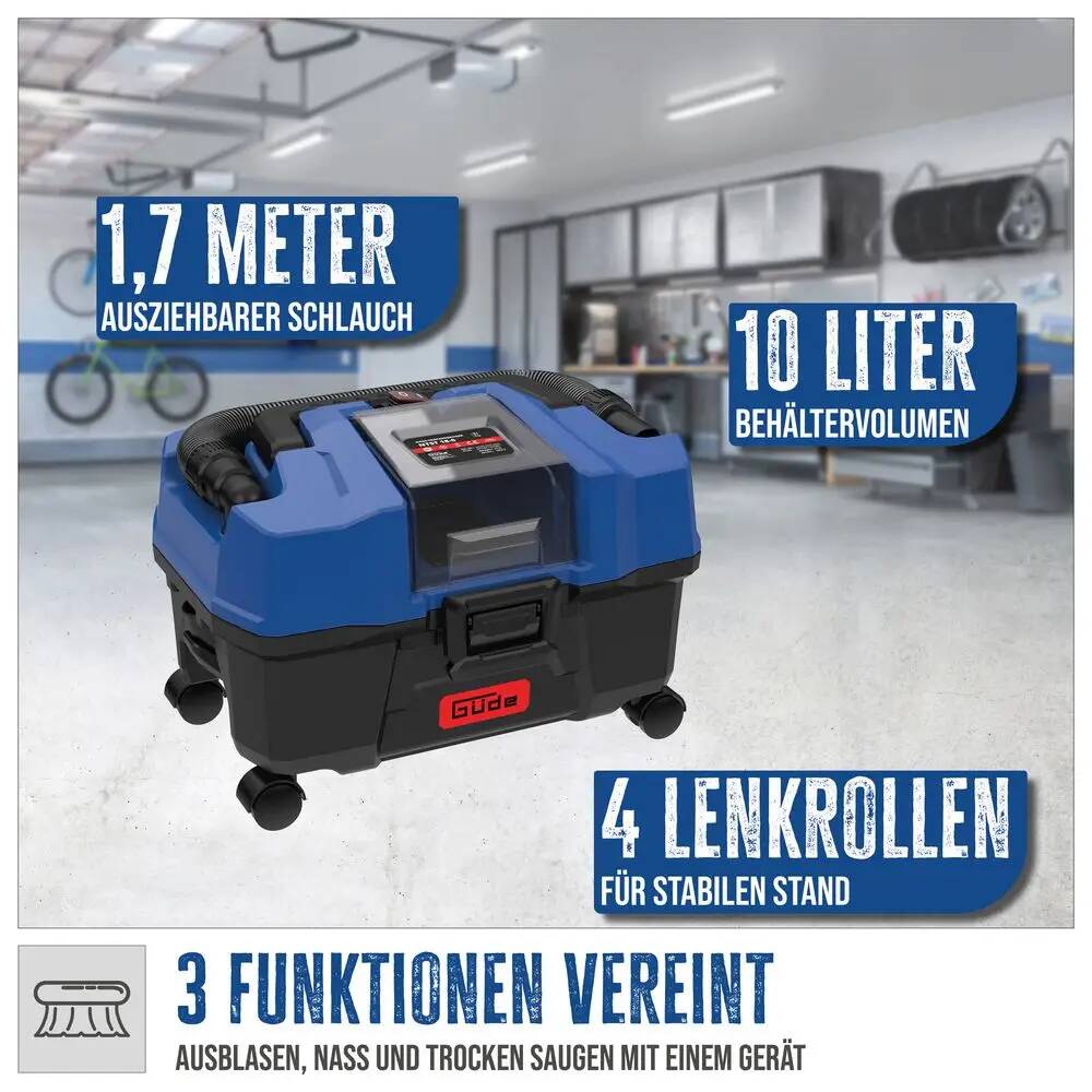 Güde Nass-Trockensauger » NTST 18-201-05 « 3 in 1 Gerät