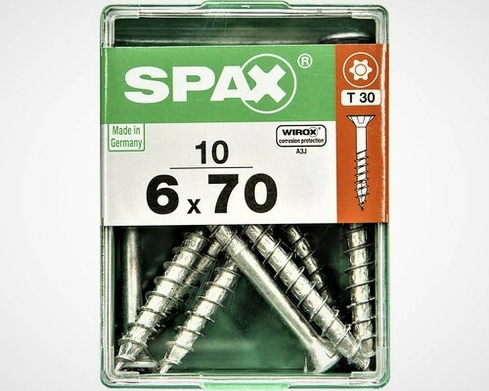 SPAX Universalschrauben 10 Stück » 6 x 70 mm « T 30
