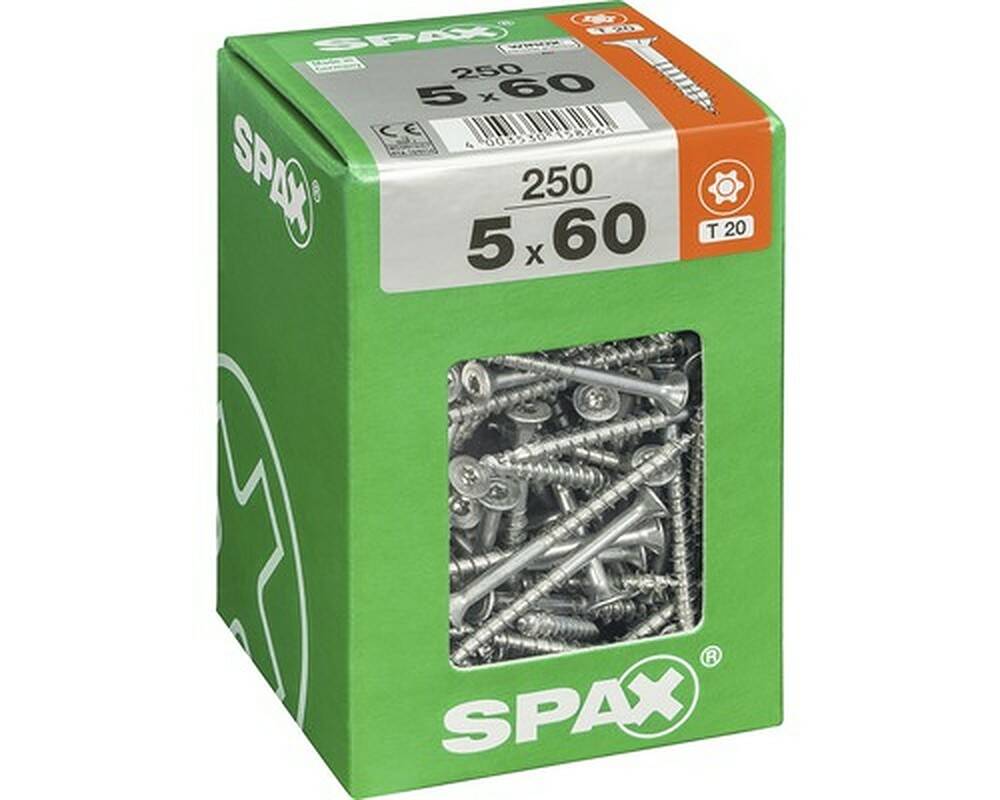 SPAX Universalschrauben 250 Stück » 5.0 x 60 mm « T 20