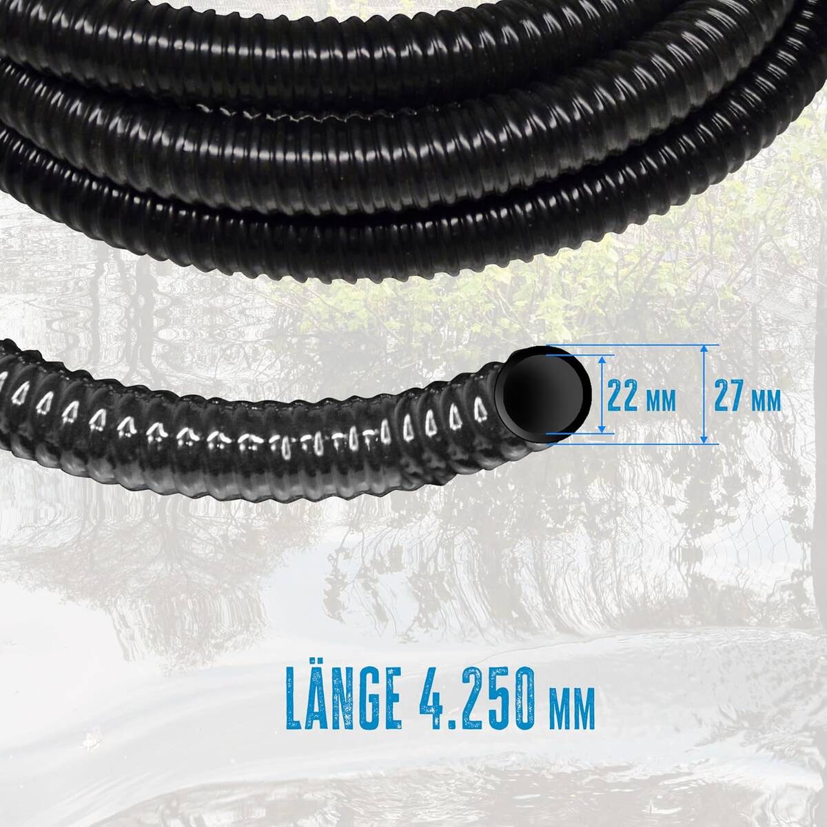 Güde Pumpen-Zubehör Saugschlauch » GSS 4 « 22 mm Spiralschlauch