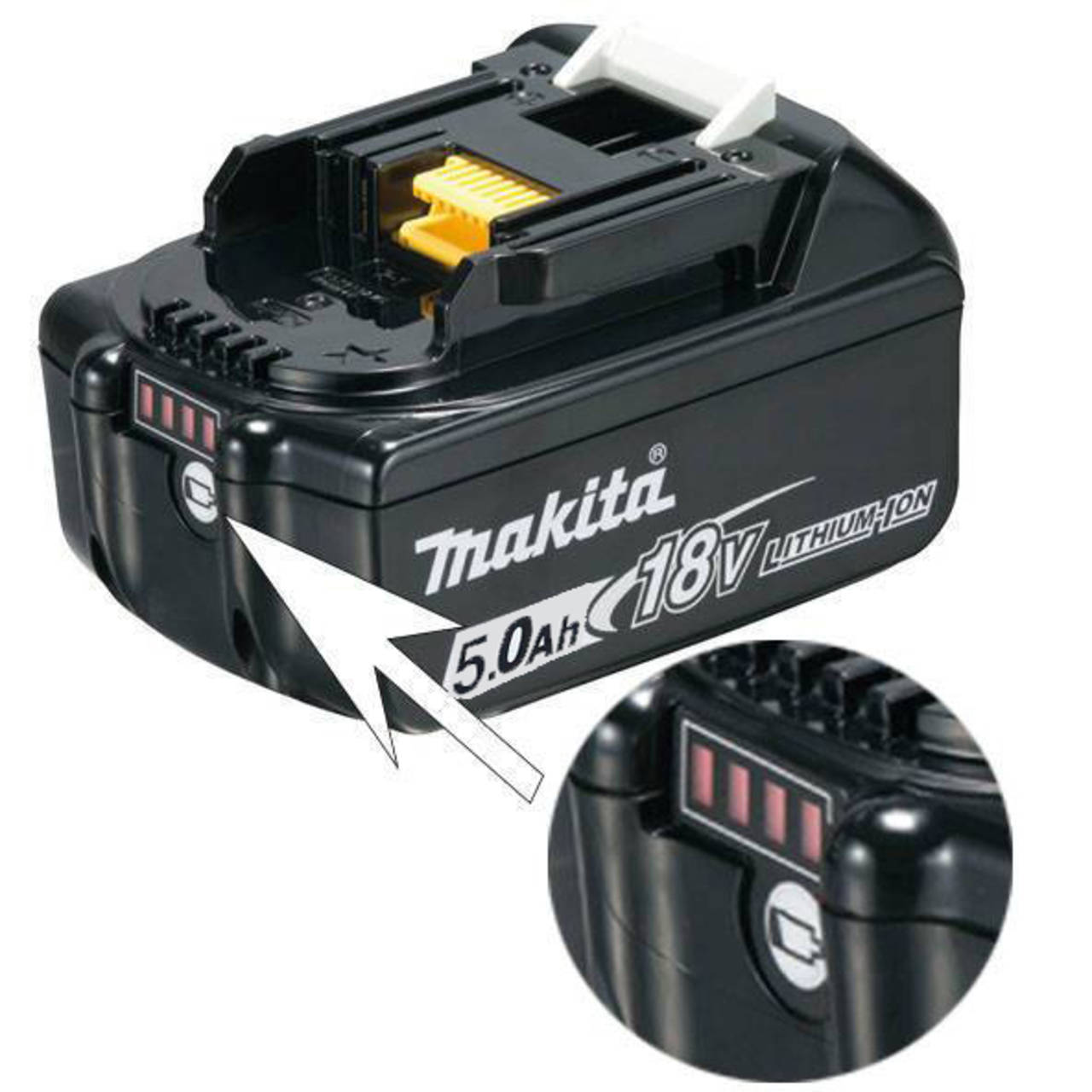 Makita Akku » BL1850B « 18V, 5,0Ah, Li-Ion