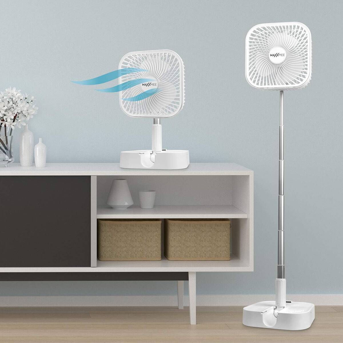 Maxxmee » Faltdesign-Ventilator « klappbar und kabelloser Betrieb
