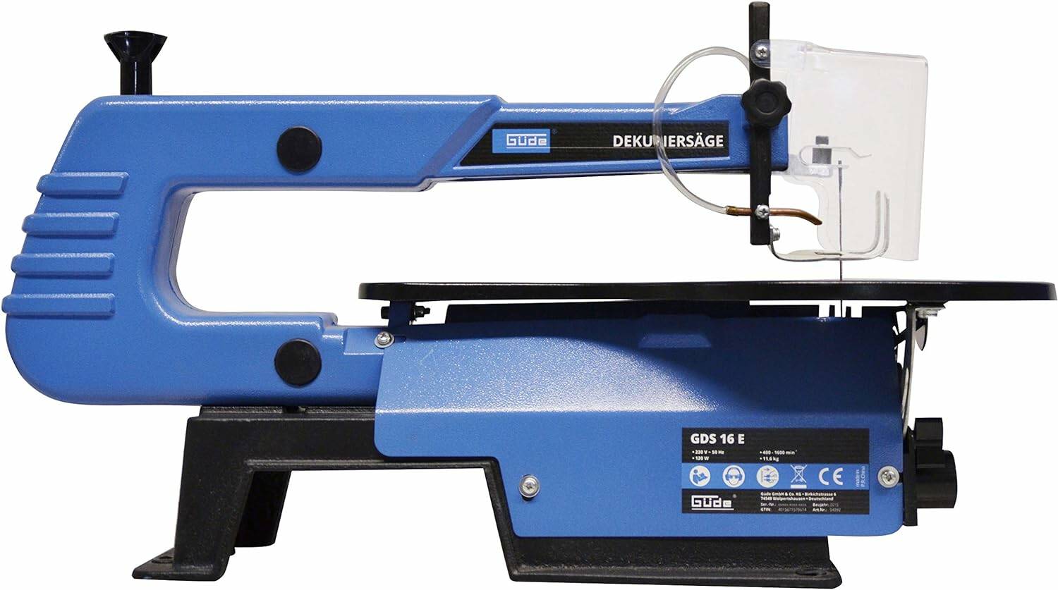 Güde Dekupiersäge » GDS 16 E « schwenkbarer Tisch