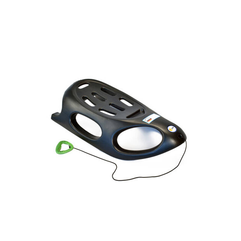 KHW Profi Schlitten » Crazy Bob « Schwarz, inkl. Edelstahlkufen