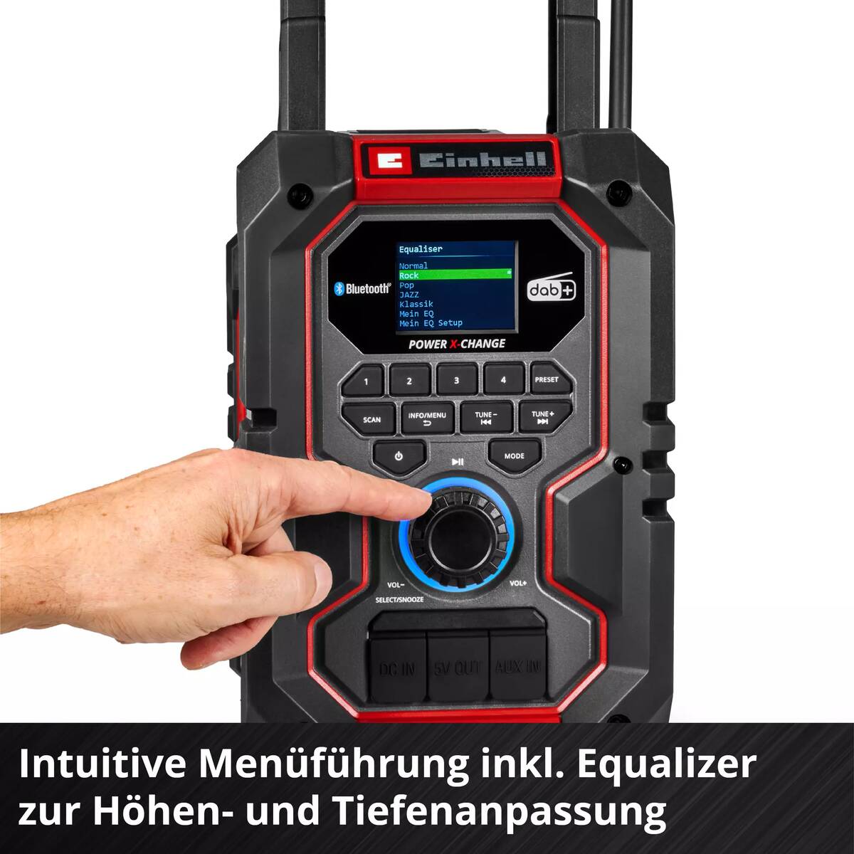 Einhell Akku-Radio » TE-CR 18 Li DAB+/FM/BT - Solo « 18 V, PXC