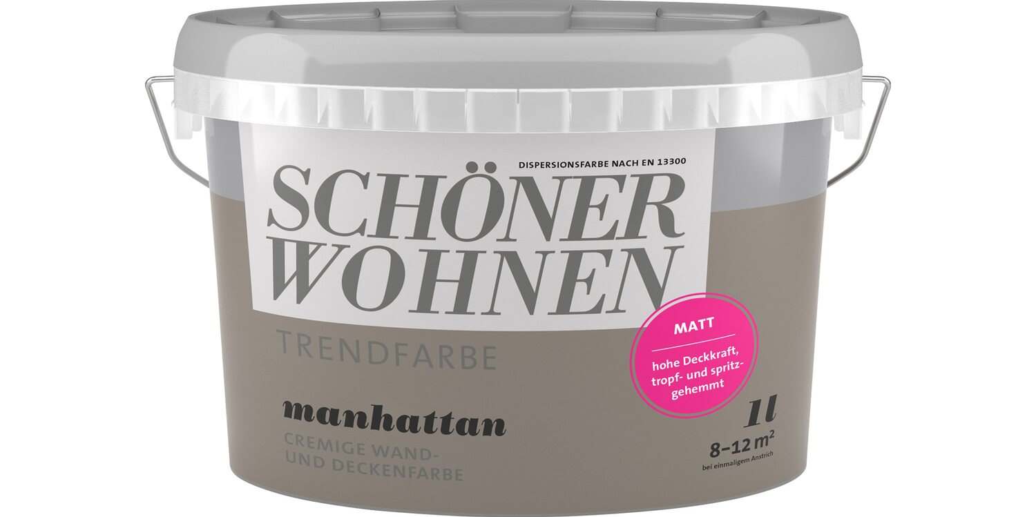 Schöner Wohnen Trendfarbe » Manhatten « matt, hochdeckend - 2,5 l