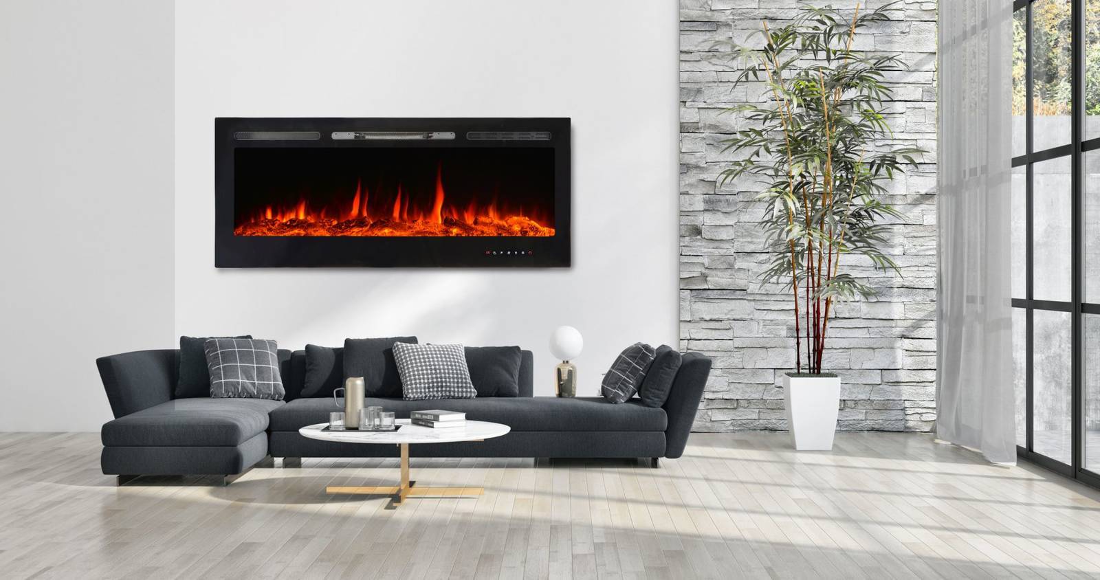 EL FUEGO® Elektrokamin » Cervinia « AY6292 - inkl. Fernbedienung