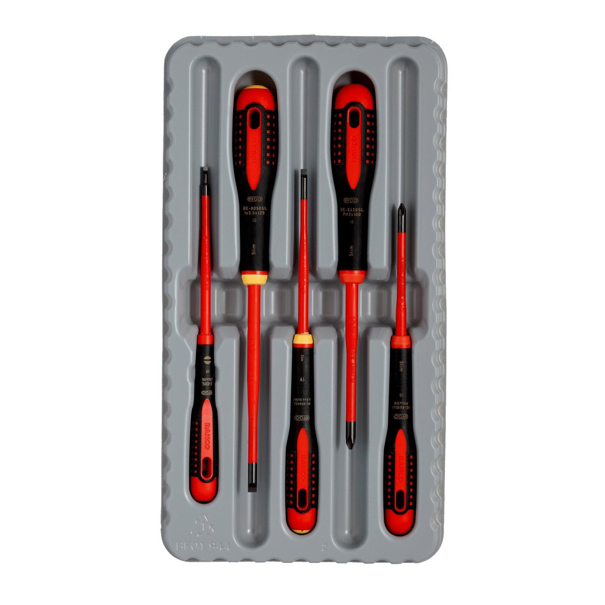 Bahco Ergo® Schraubendreher Satz » BE-9881SL « 5-teilig - Slim-Klingen