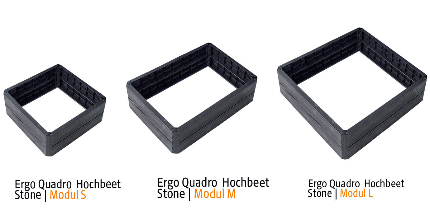 Garantia Hochbeet » Ergo Quadro M Stone « Stecksystem-Modul