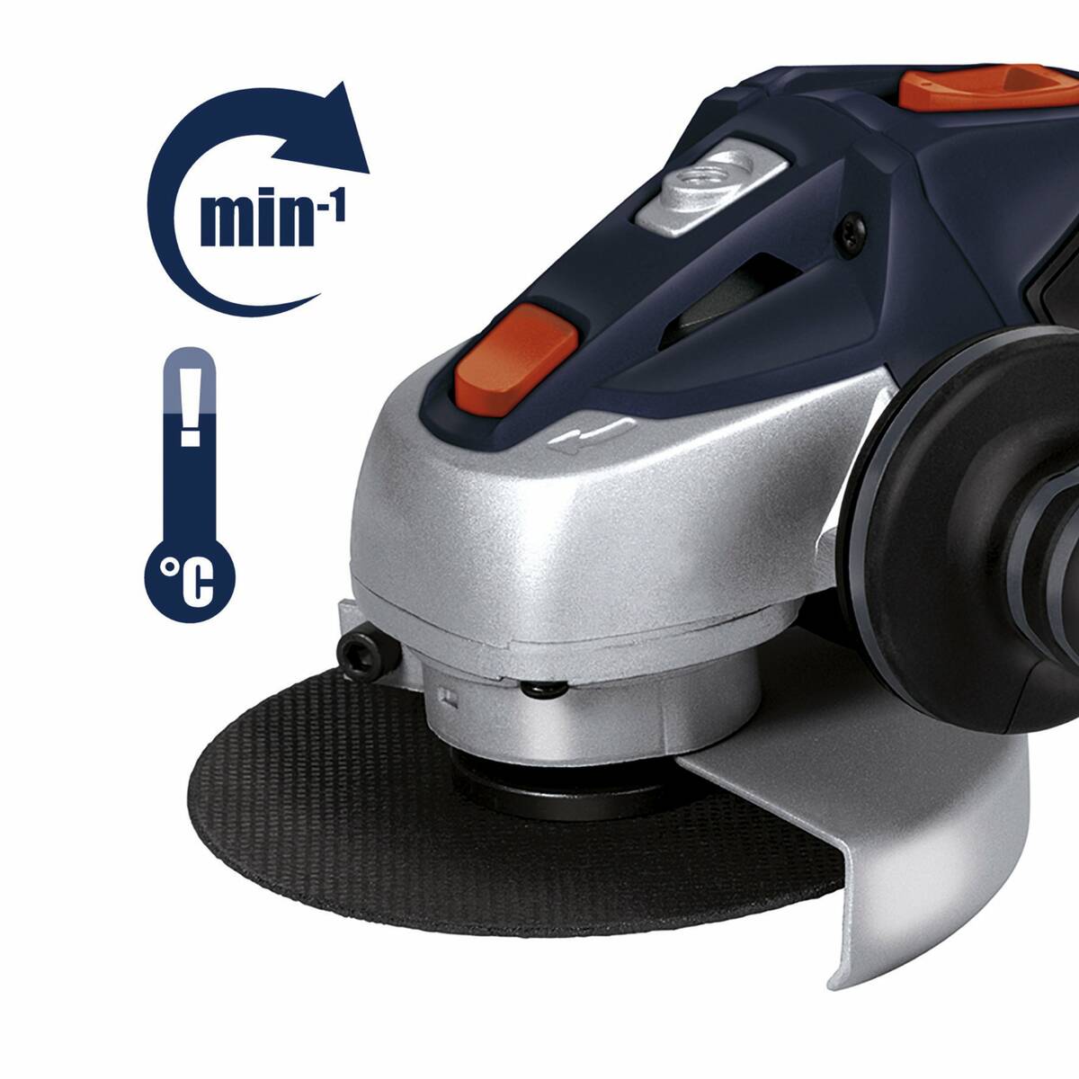 Kraftronic Akku-Winkelschleifer » KT-WS 18 Li BL Solo « Power X-Change