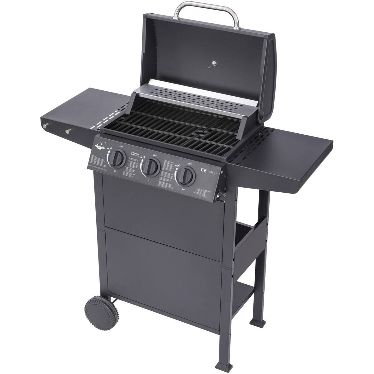 El Fuego Gasgrill » San Jose « 3x Edelstahlbrenner 8,4 kW, Thermometer