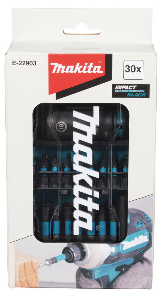 Makita Bit- und Schlagnuss-Set » E-22903 « IMPACT BLACK, 30-tlg.