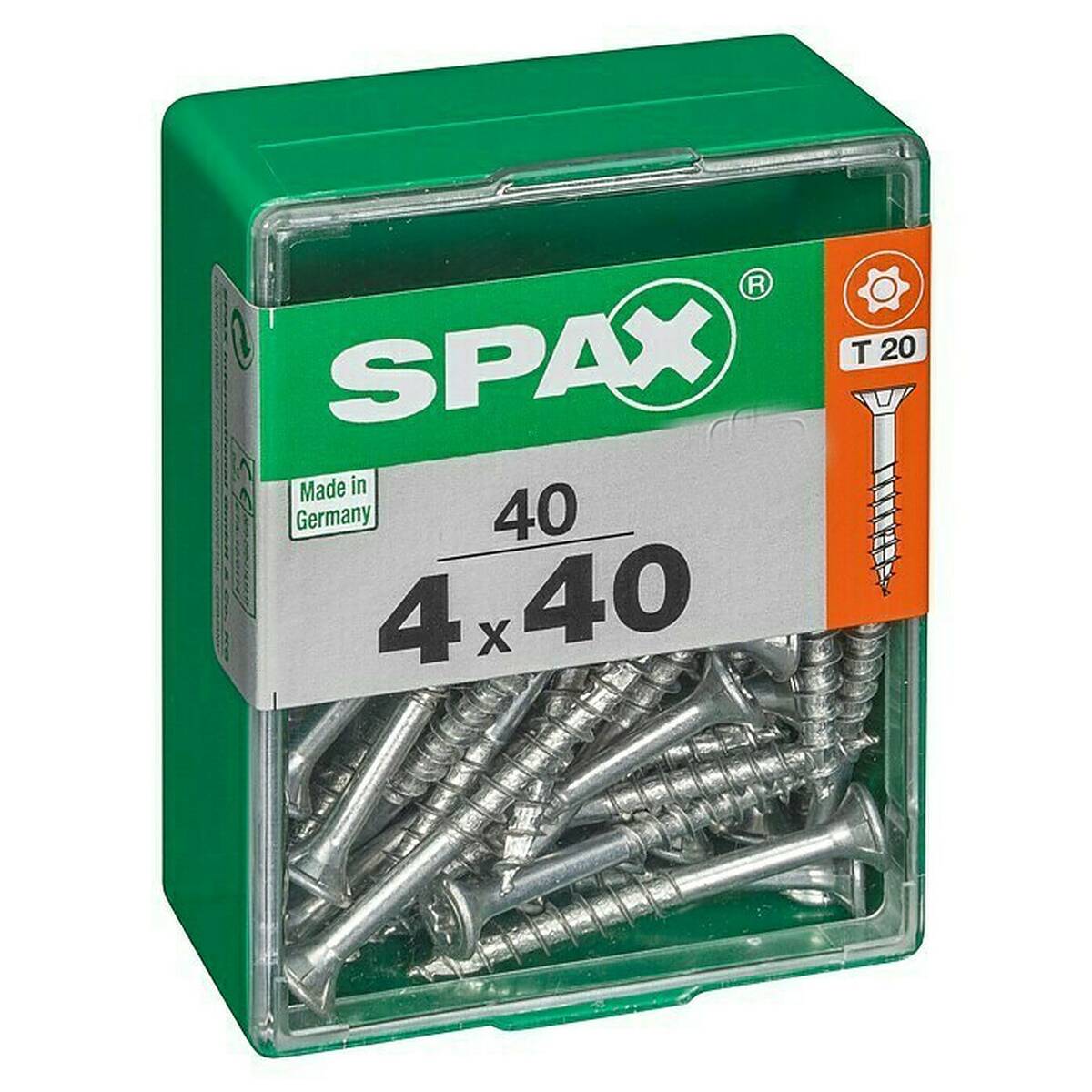 SPAX Universalschrauben 40 Stück  »4,0 x 40 mm« T 20