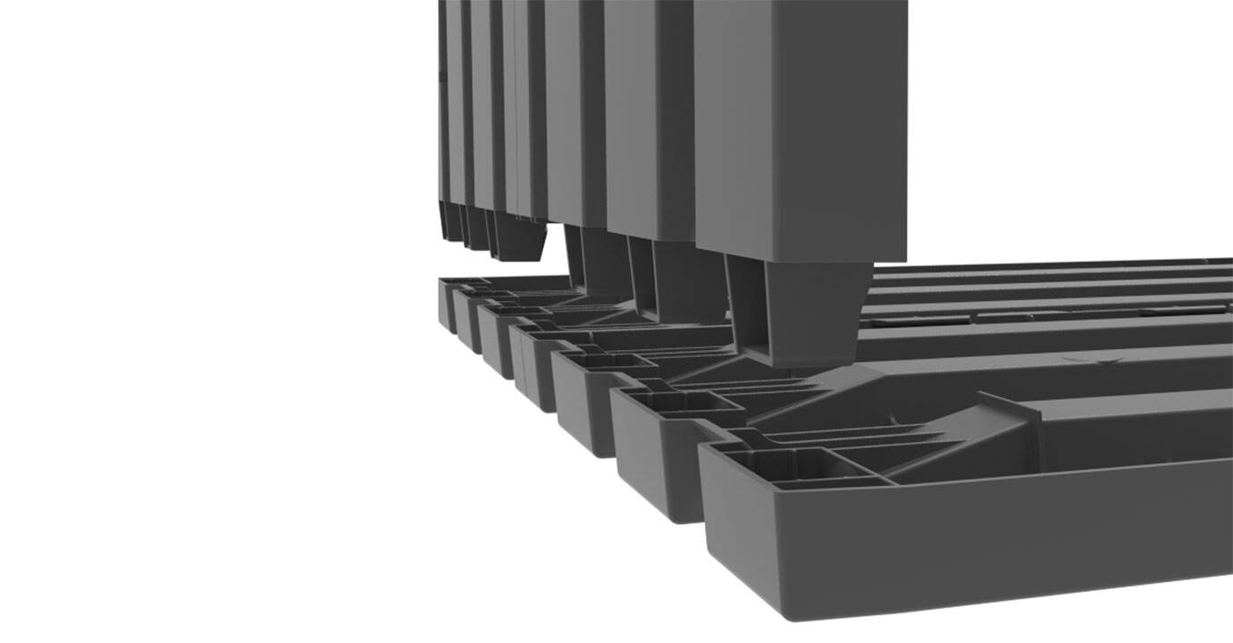 Garantia Hochbeet » Skyline « Klick-System, 161 x 80 x 75 cm