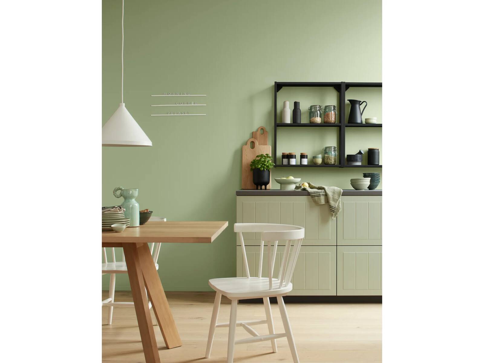 Alpina Pure Farben » Pistaziengrün « 2,5 l, Wand- und Deckenfarbe